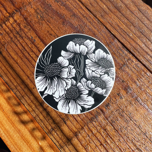 Peony Sticker